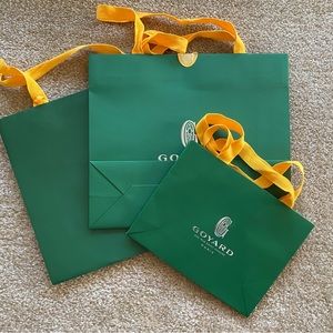 Goyard paper shopping bags lot of 3